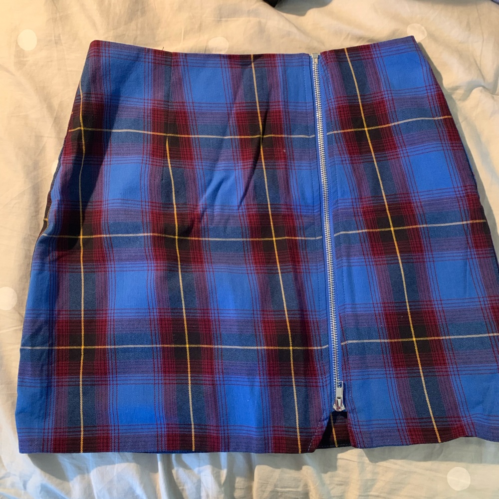 Superdown plaid mini skirt